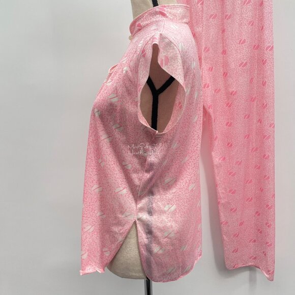 Dara-Jane New York Vintage 1970's Nylon Sleepwear Ensemble Top & Pants Set - Picture 3 of 9